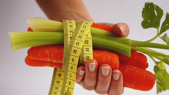 Carrots and celery to lose weight on the right diet