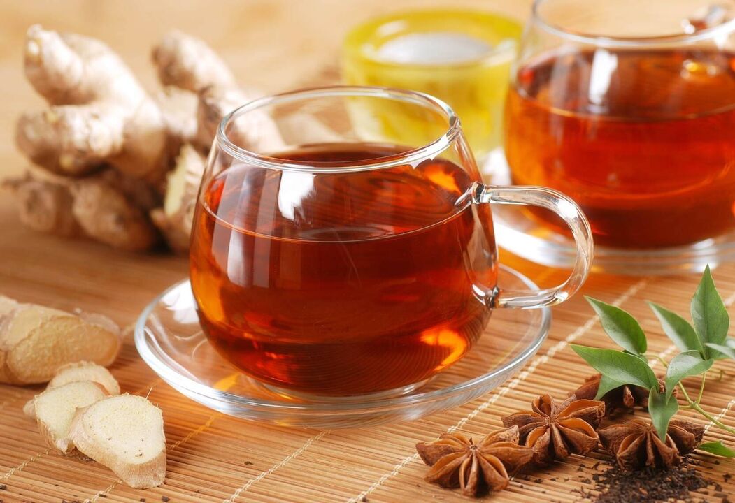 Herbal teas in the diet help to get rid of excess weight